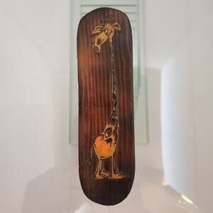 Vintage Wooden Giraffe Wall Hanging 7"